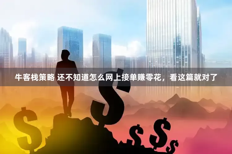 牛客栈策略 还不知道怎么网上接单赚零花，看这篇就对了